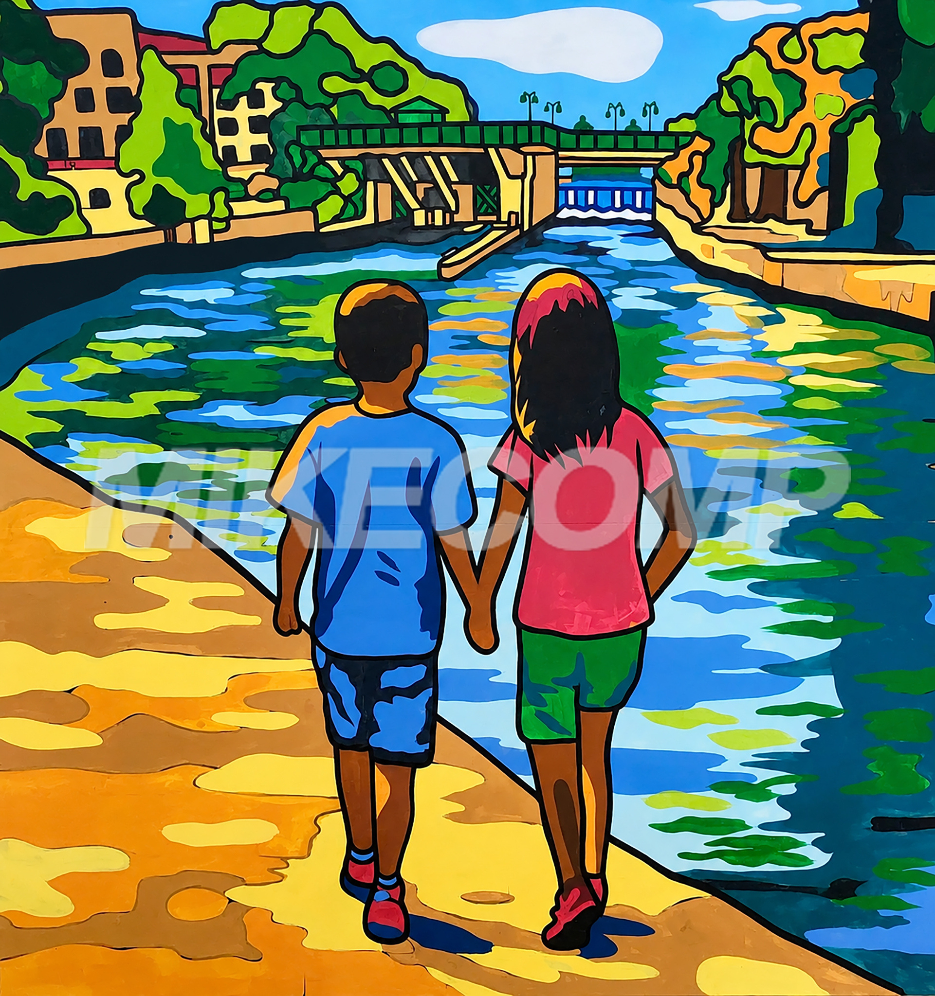 BESIDE THE RIVER artwork by Mike Comp Arguello