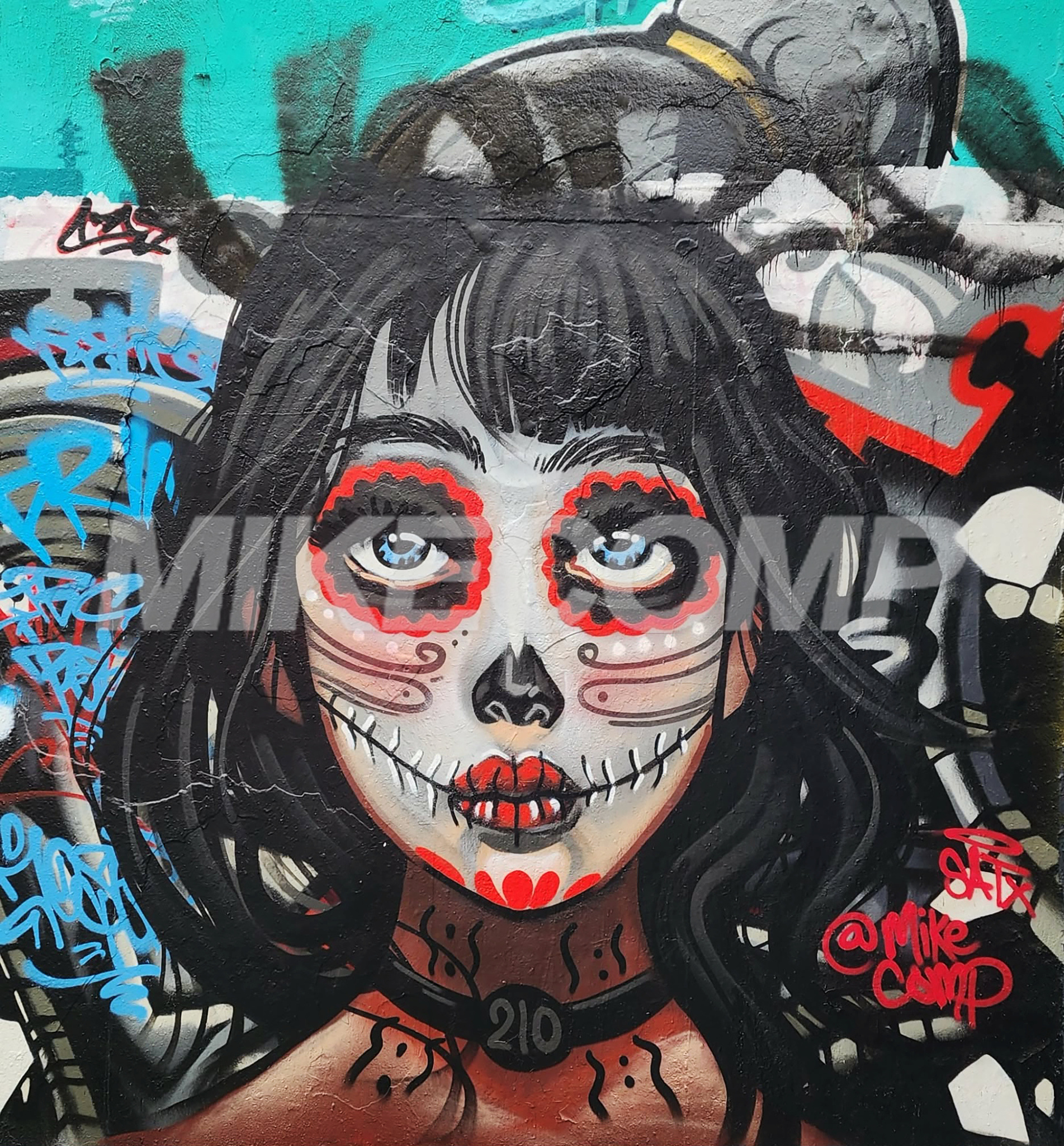 CAUGHT IN LONDON artwork by Mike Comp Arguello