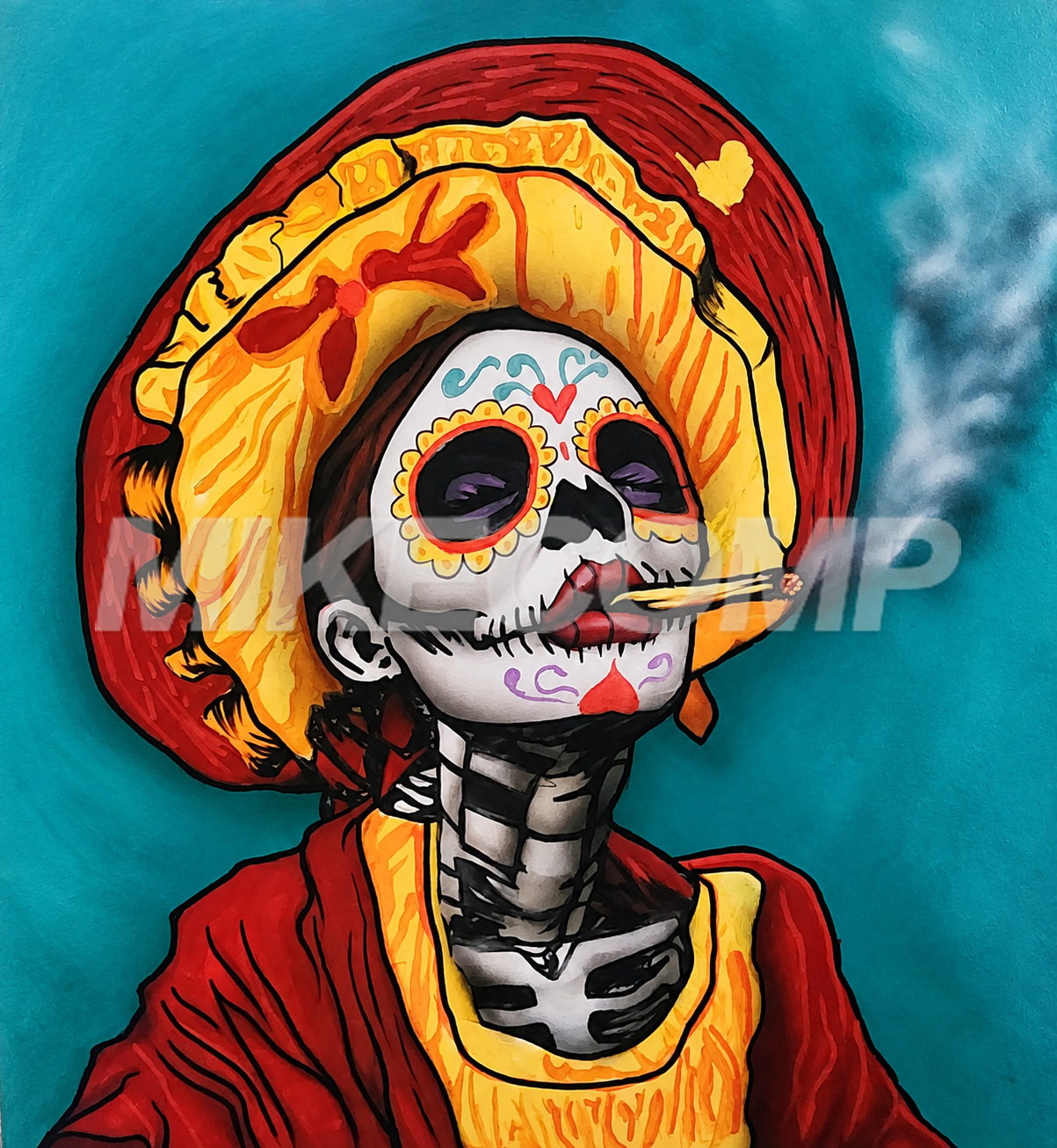 CHEBA HUT LIVE artwork by Mike Comp Arguello