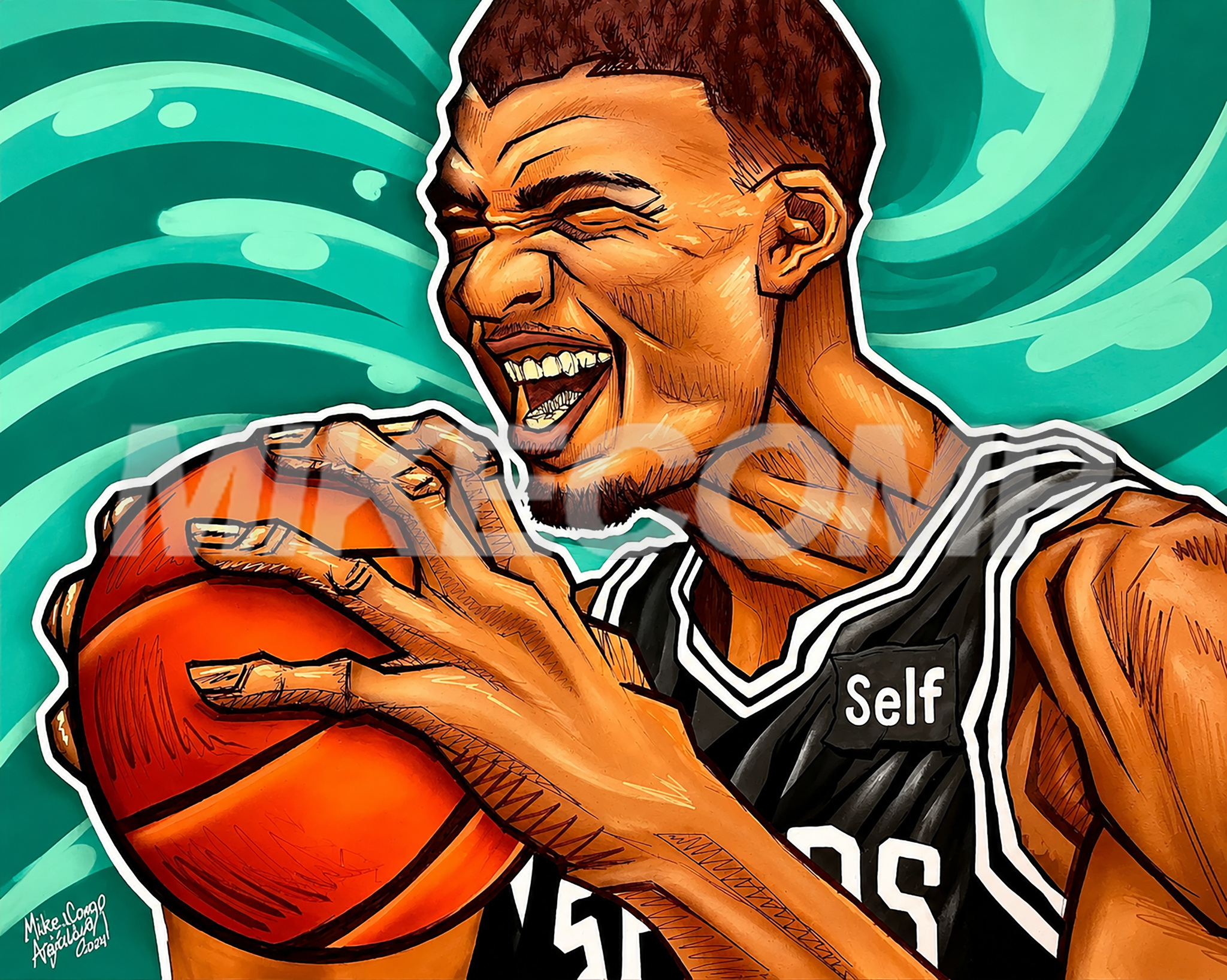 WEMBANYAMA artwork by Mike Comp Arguello
